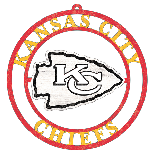 #WC108 KANSAS CITY CHIEFS MDF WOOD NFL TEAM SIGN CUSTOM VINTAGE CRAFT WESTERN HOME DECOR OFFICIAL LICENSED PRODUCT