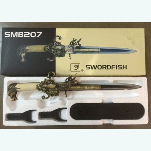 #SI_SMB207 ANTIQUE REPLICA SWORDFISH DECOR WITH STAND MODEL 1820 WESTERN HOME DECOR BRAND NEW