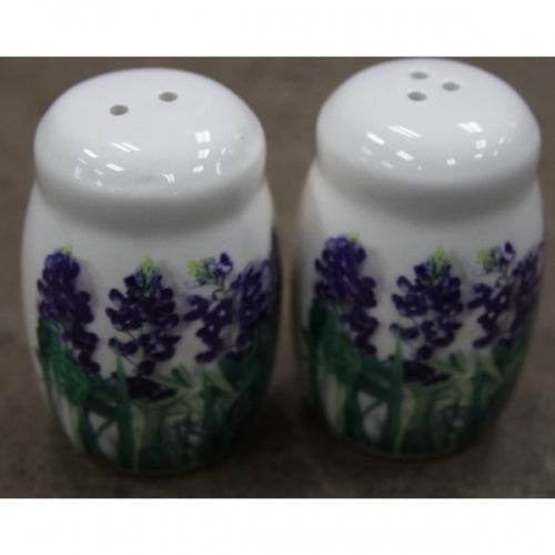 BLUBOONET SALT & PEPPER CREMAIC SET KITCHEN WESTERN HOME DECOR METAL NEW ART--FREE SHIPPING
