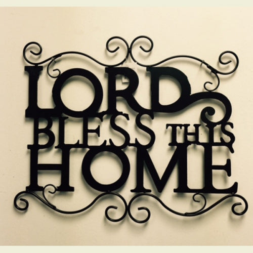 SI_F142015 LORD HOME 24" LONG METAL SIGN WESTERN HOME DECOR HANDMADE NEW