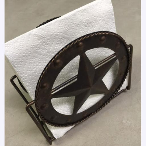 7" STAR NAPKIN HOLDER KITCHEN WESTERN HOME DECOR METAL NEW ART - FREE SHIPPING