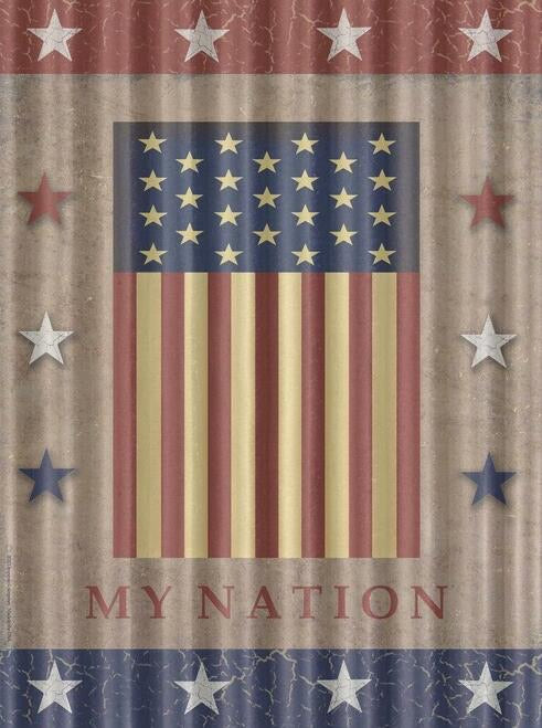 COUNTRY FLAG TIN SIGN METAL ART WESTERN HOME DECOR CRAFT - FREE SHIPPING