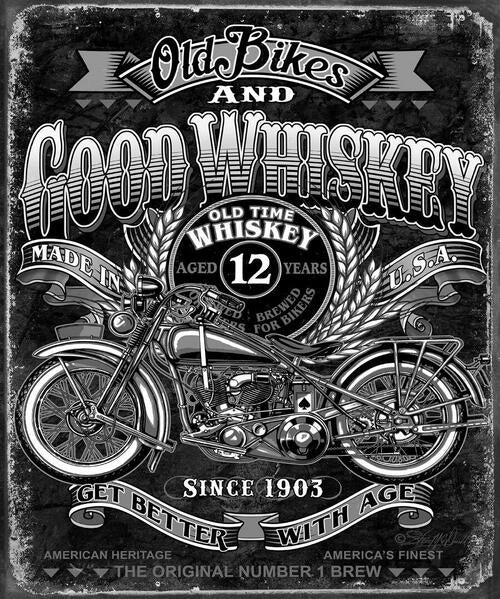 GOOD WHISKEY TIN SIGN METAL ART WESTERN HOME DECOR CRAFT
