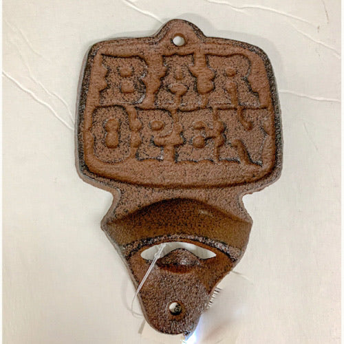 MAN CAVE BOTTLE OPENER CAST IRON METAL WESTERN HOME DECOR CRAFT