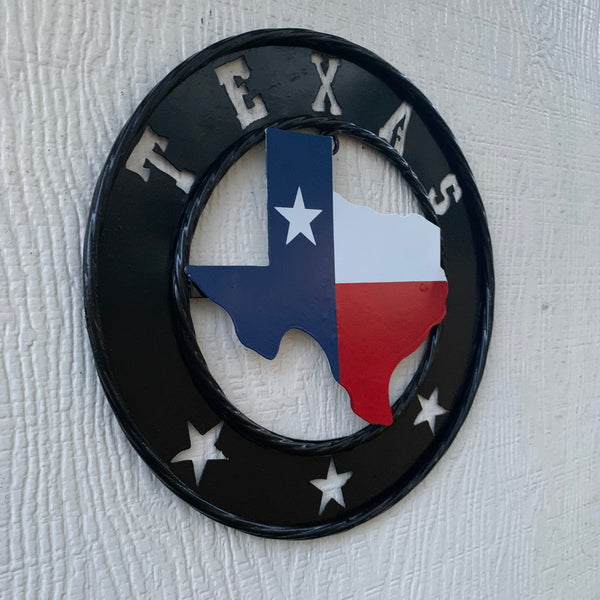STATE OF TEXAS MAP 12" METAL SIGN WESTERN HOME DECOR NEW