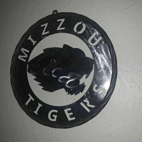 12", 18", 24", 32" MIZZOU TIGERS MISSOURI CUSTOM RAW METAL VINTAGE CRAFT TEAM SIGN HANDMADE