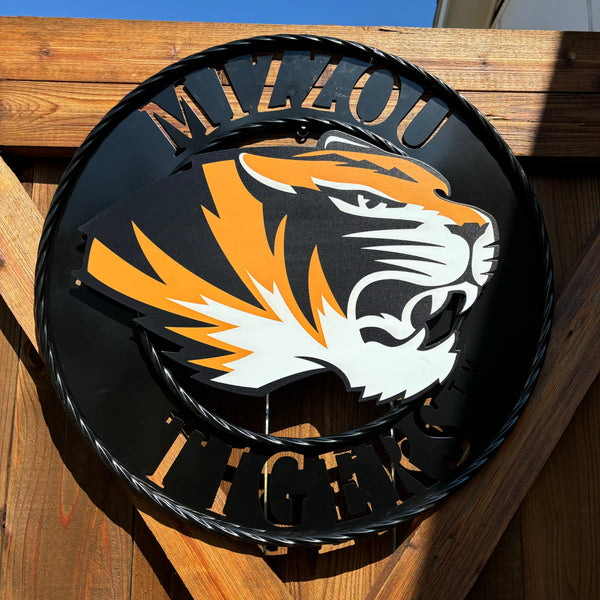 MIZZOU TIGERS MISSOURI CUSTOM METAL VINTAGE CRAFT TEAM SIGN HANDMADE