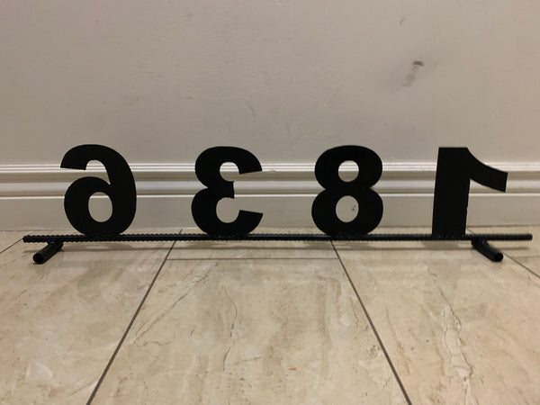7"H X 36" LONG YOUR CUSTOM NUMBER METAL BARN METAL SIGN WESTERN HOME DECOR