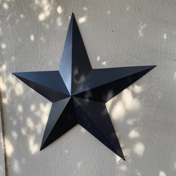 GUN METAL GREY STAR BARN STAR NO RING DAVID STAR 5 POINT WESTERN HOME DECOR HAND PAINTED