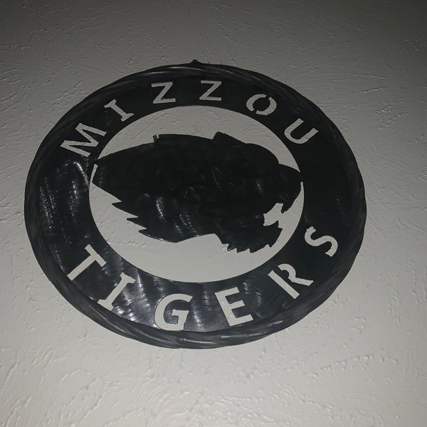 12", 18", 24", 32" MIZZOU TIGERS MISSOURI CUSTOM RAW METAL VINTAGE CRAFT TEAM SIGN HANDMADE