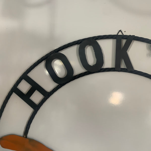 HOOKEM HORNS WITH LONE STAR TEXAS LONGHORNS HOOK EM METAL CUSTOM VINTAGE CRAFT WALL ART TEAM SIGN HANDMADE