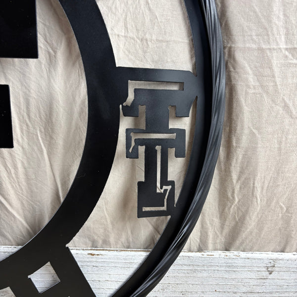 TEXAS TECH CUSTOM METAL VINTAGE SIGN WESTERN HOME DECOR HANDMADE