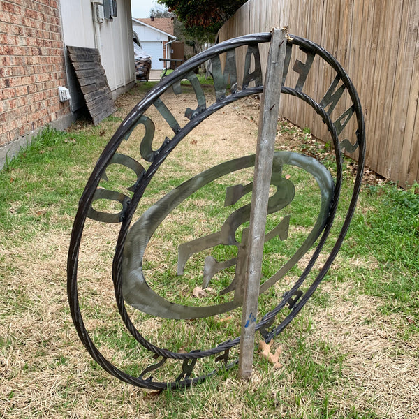 36" SAN FRANCISCO 49ERS CUSTOM RAW METAL VINTAGE CRAFT TEAM SIGN HAND MADE IN USA