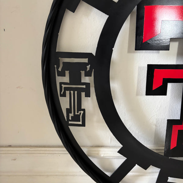 TEXAS TECH CUSTOM METAL VINTAGE SIGN WESTERN HOME DECOR HANDMADE