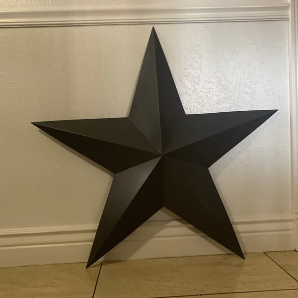 GUN METAL GREY STAR BARN STAR NO RING DAVID STAR 5 POINT WESTERN HOME DECOR HAND PAINTED