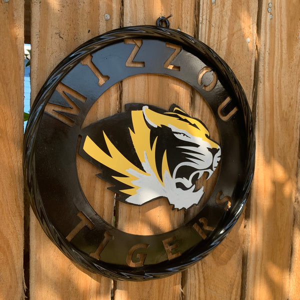 12", 18", 24", 32" MIZZOU TIGERS MISSOURI CUSTOM METAL VINTAGE CRAFT TEAM SIGN HANDMADE