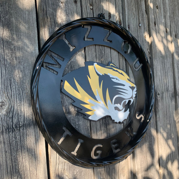 12", 18", 24", 32" MIZZOU TIGERS MISSOURI CUSTOM METAL VINTAGE CRAFT TEAM SIGN HANDMADE