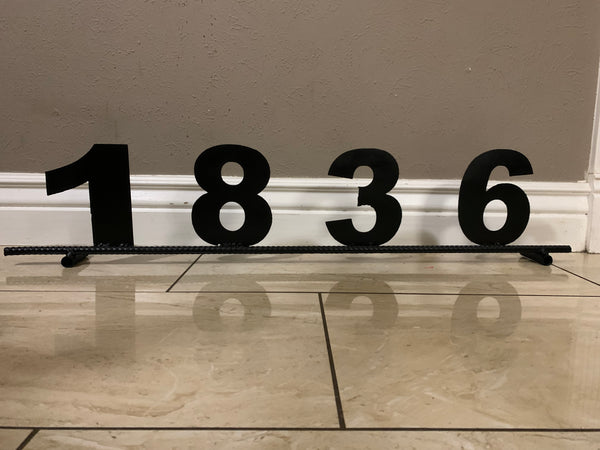 7"H X 36" LONG YOUR CUSTOM NUMBER METAL BARN METAL SIGN WESTERN HOME DECOR
