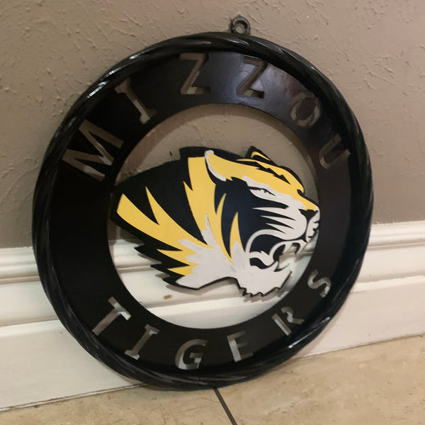 12", 18", 24", 32" MIZZOU TIGERS MISSOURI CUSTOM METAL VINTAGE CRAFT TEAM SIGN HANDMADE