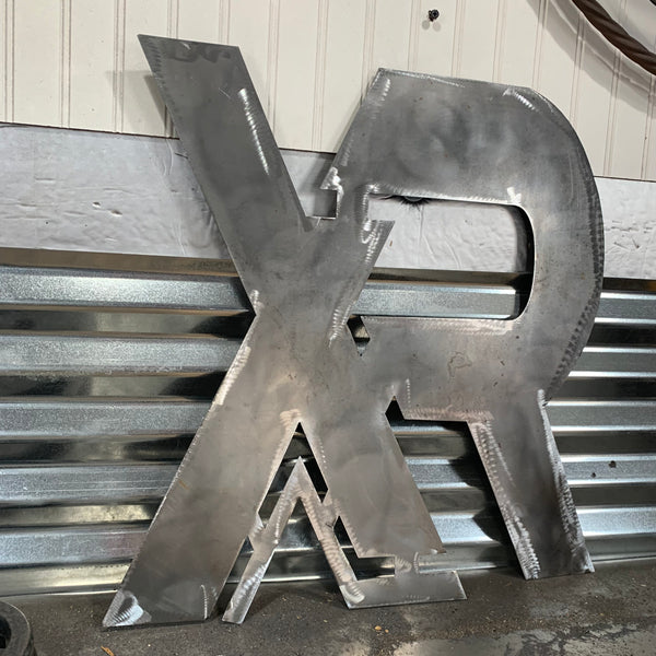 #EH11299 CUSTOM NAME XR ROOFING STYLE SIGN RED,WHITE & BLUE TEXAS FLAG LOGO HANDMADE