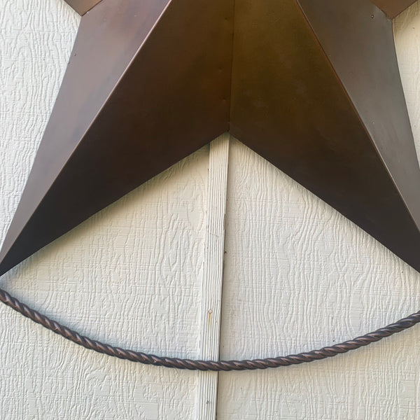LONE STAR 60" BARN STAR METAL RUSTIC  BRONZE VINTAGE COPPER WALL ART WESTERN HOME DECOR HANDMADE NEW EH10524