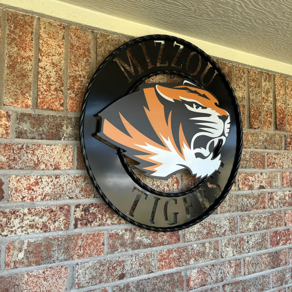 MIZZOU TIGERS MISSOURI CUSTOM METAL VINTAGE CRAFT TEAM SIGN HANDMADE