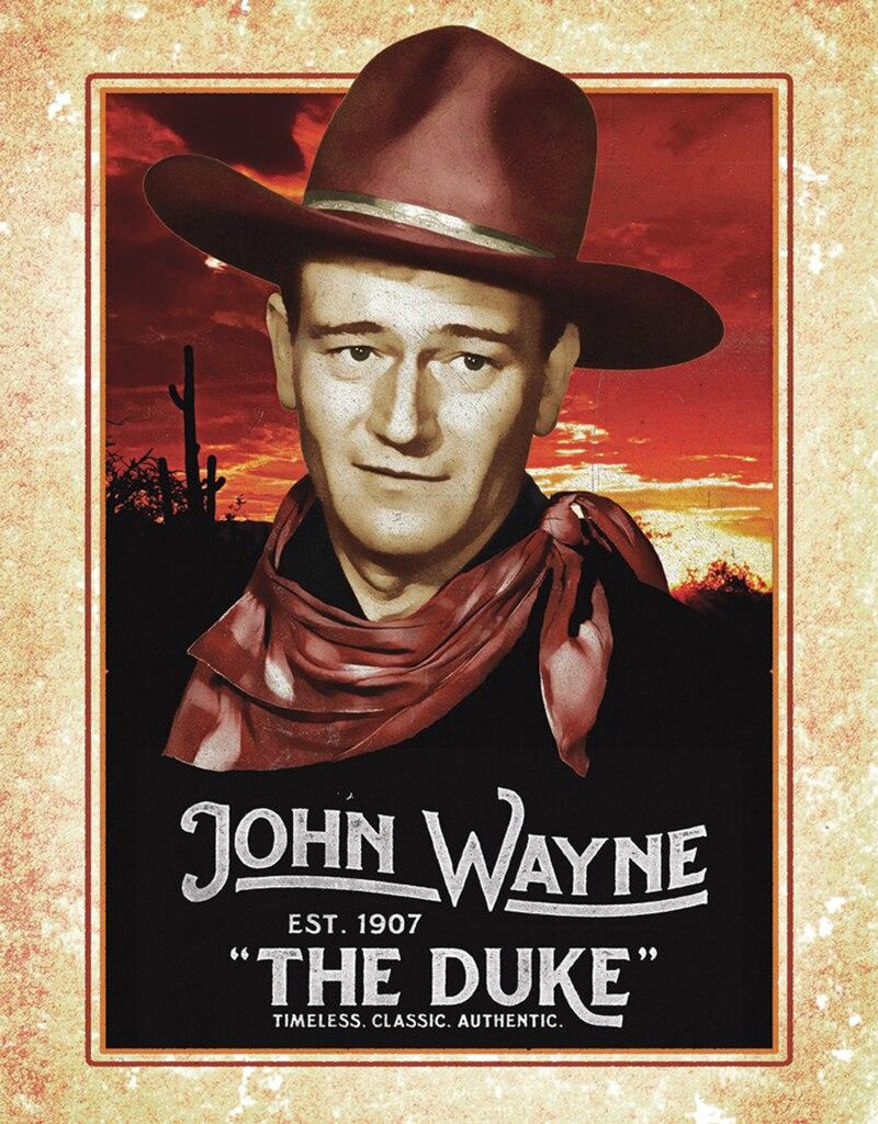 JOHN WAYNE CLASSIC TIN SIGN CELEBRITY METAL ART WESTERN METAL ART NEW  #2230  FREE SHIPPING