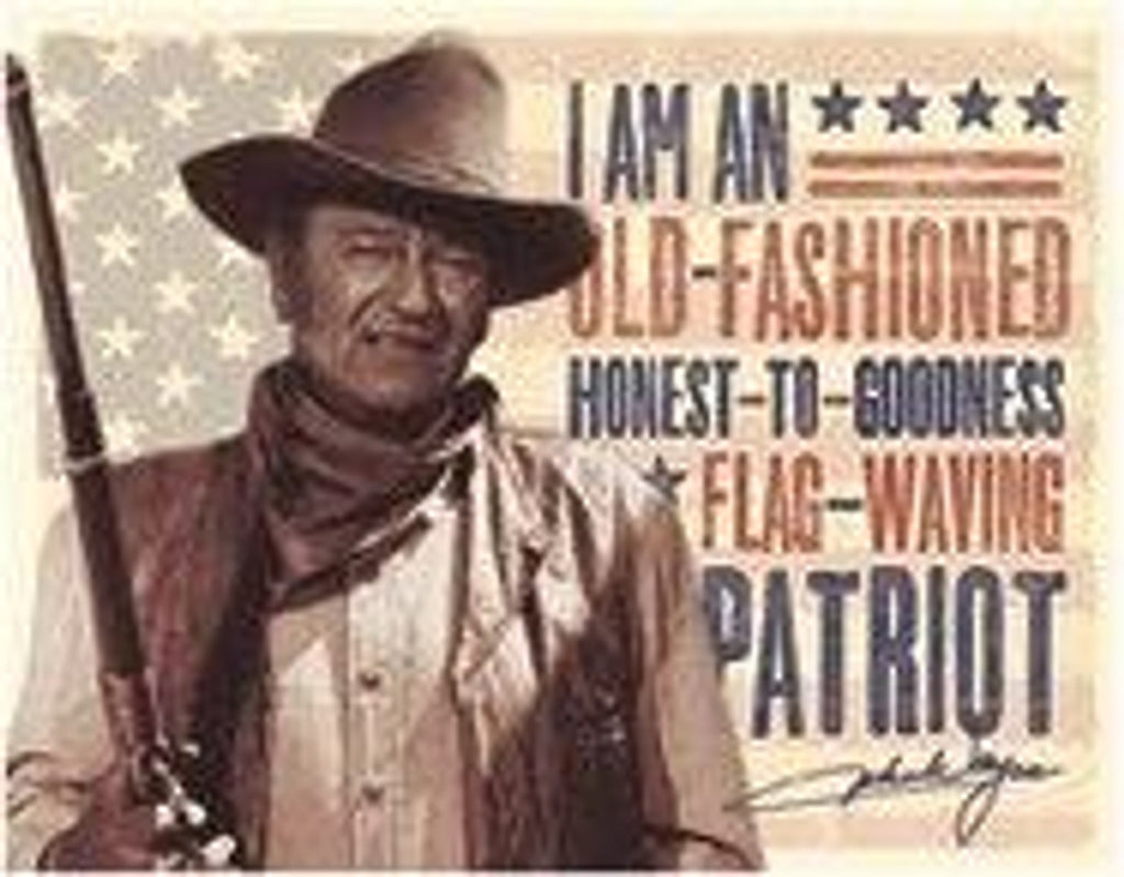 JOHN WAYNE PATRIOT TIN SIGN CELEBRITY METAL ART WESTERN HOME DECOR HANDMADE CRAFT #2392