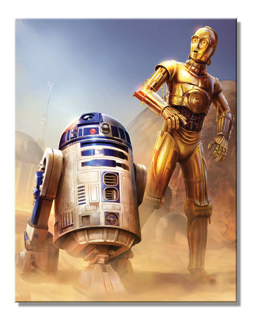 #2768 STAR WARS C-3PO & R2D2 TIN SIGN CELEBRITY METAL ART WESTERN HOME DECOR HANDMADE CRAFT