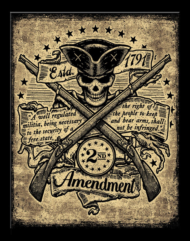 2ND_AMEND MINUTE MAN SIGN METAL ART WESTERN HOME DECOR CRAFT #2793- FREE SHIPPING