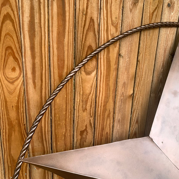 LONE STAR 60" BARN STAR METAL RUSTIC  BRONZE VINTAGE COPPER WALL ART WESTERN HOME DECOR HANDMADE NEW EH10524