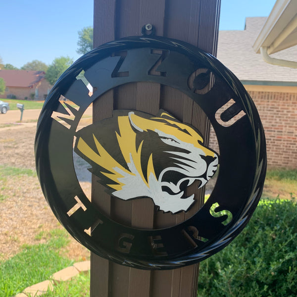 12", 18", 24", 32" MIZZOU TIGERS MISSOURI CUSTOM METAL VINTAGE CRAFT TEAM SIGN HANDMADE