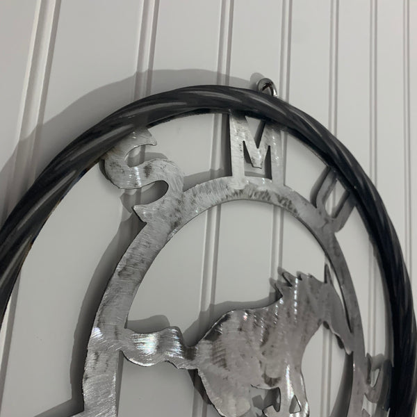 12",18",24",32",36" SMU MUSTANGS RAW METAL CUSTOM VINTAGE CRAFT WALL ART TEAM SIGN HANDMADE