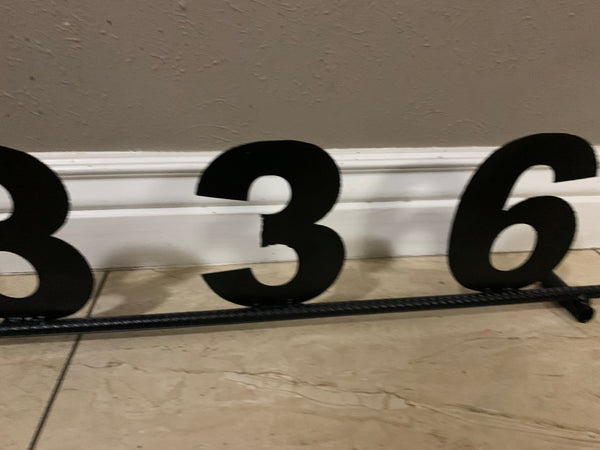 7"H X 36" LONG YOUR CUSTOM NUMBER METAL BARN METAL SIGN WESTERN HOME DECOR