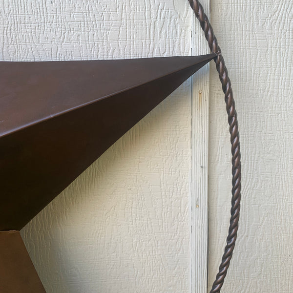 LONE STAR 60" BARN STAR METAL RUSTIC  BRONZE VINTAGE COPPER WALL ART WESTERN HOME DECOR HANDMADE NEW EH10524