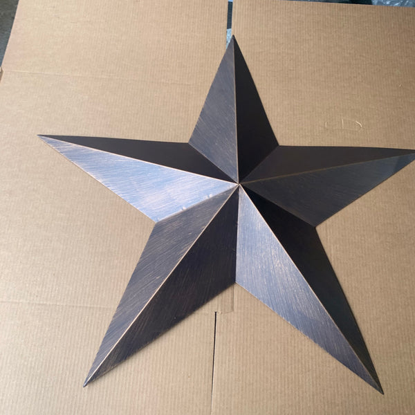 36" BARN STAR RUSTIC BRONZE 5 POINT METAL STAR OF DAVID WESTERN HOME DECOR HANDMADE NEW #EH10047