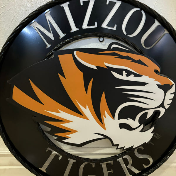 MIZZOU TIGERS MISSOURI CUSTOM METAL VINTAGE CRAFT TEAM SIGN HANDMADE