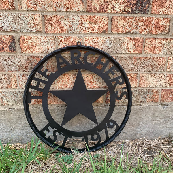 ARCHER STYLE YOUR CUSTOM NAME LASERCUT METAL SIGN WESTERN HOME DECOR HANDMADE ART
