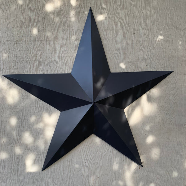 GUN METAL GREY STAR BARN STAR NO RING DAVID STAR 5 POINT WESTERN HOME DECOR HAND PAINTED