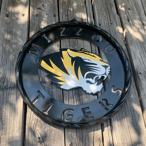 12", 18", 24", 32" MIZZOU TIGERS MISSOURI CUSTOM METAL VINTAGE CRAFT TEAM SIGN HANDMADE