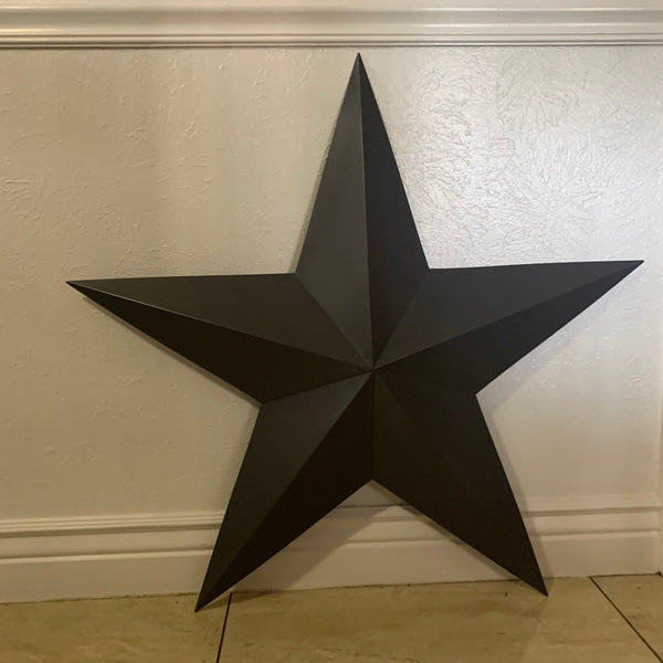 GUN METAL GREY STAR BARN STAR NO RING DAVID STAR 5 POINT WESTERN HOME DECOR HAND PAINTED