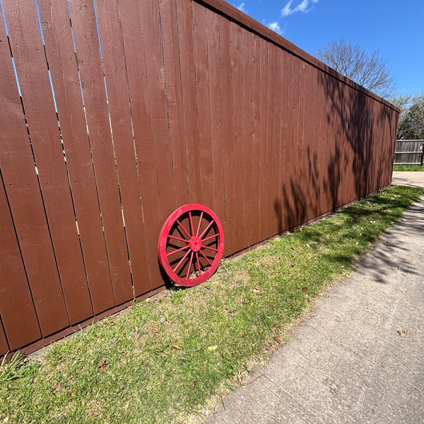 RED WAGON WHEEL BARN WOOD WESTERN HOME DECOR RUSTIC NEW 16",24",30",36",40"