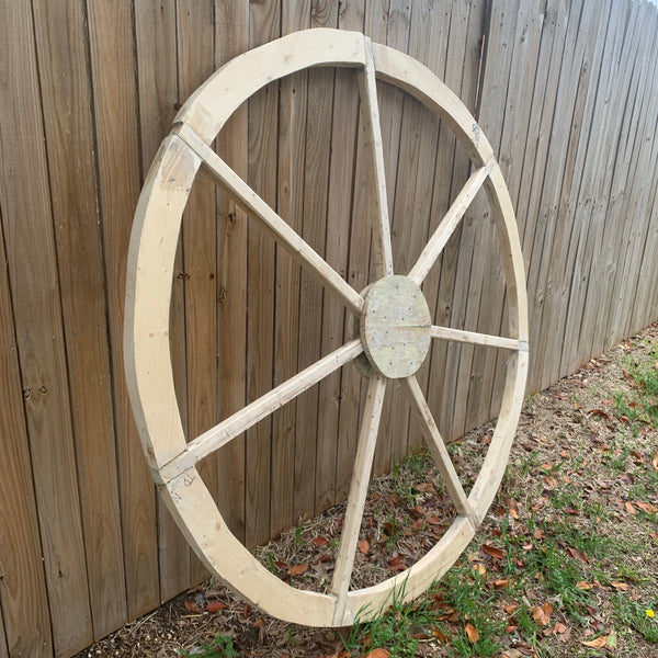 40",60" WAGON WHEEL NATURAL STAIN BARN WOOD WESTERN HOME DECOR RUSTIC HANDMADE NEW