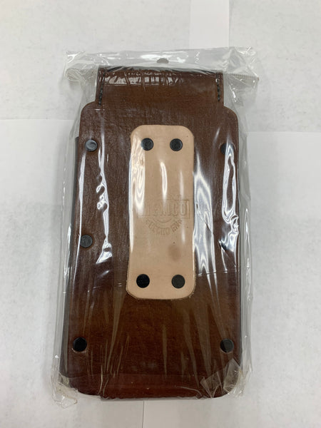 #EH11706 HORSE 7" LEATHER POUCH EXTRA LARGE  BELT LOOP CELL PHONE CASE UNIVERSAL OVERSIZE