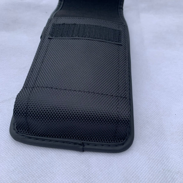 #EH11389 NYLON 7" RUGGED PHONE POUCH EXTRA LARGE BELT LOOP HOLSTER BLACK CELL PHONE CASE VERTICAL UNIVERSAL OVERSIZE Z-LITE BRAND NEW