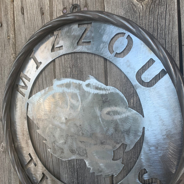 12", 18", 24", 32" MIZZOU TIGERS MISSOURI CUSTOM RAW METAL VINTAGE CRAFT TEAM SIGN HANDMADE