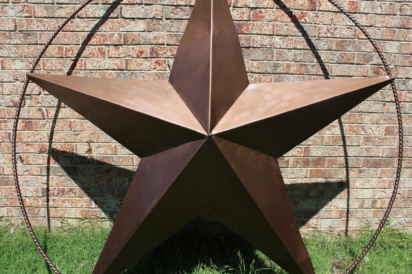 3" TO 96" HANDMADE BARN STAR METAL LONE STAR RUSTIC BRONZE COPPER WALL ART WESTERN HOME DECOR HANDMADE NEW #EH10531