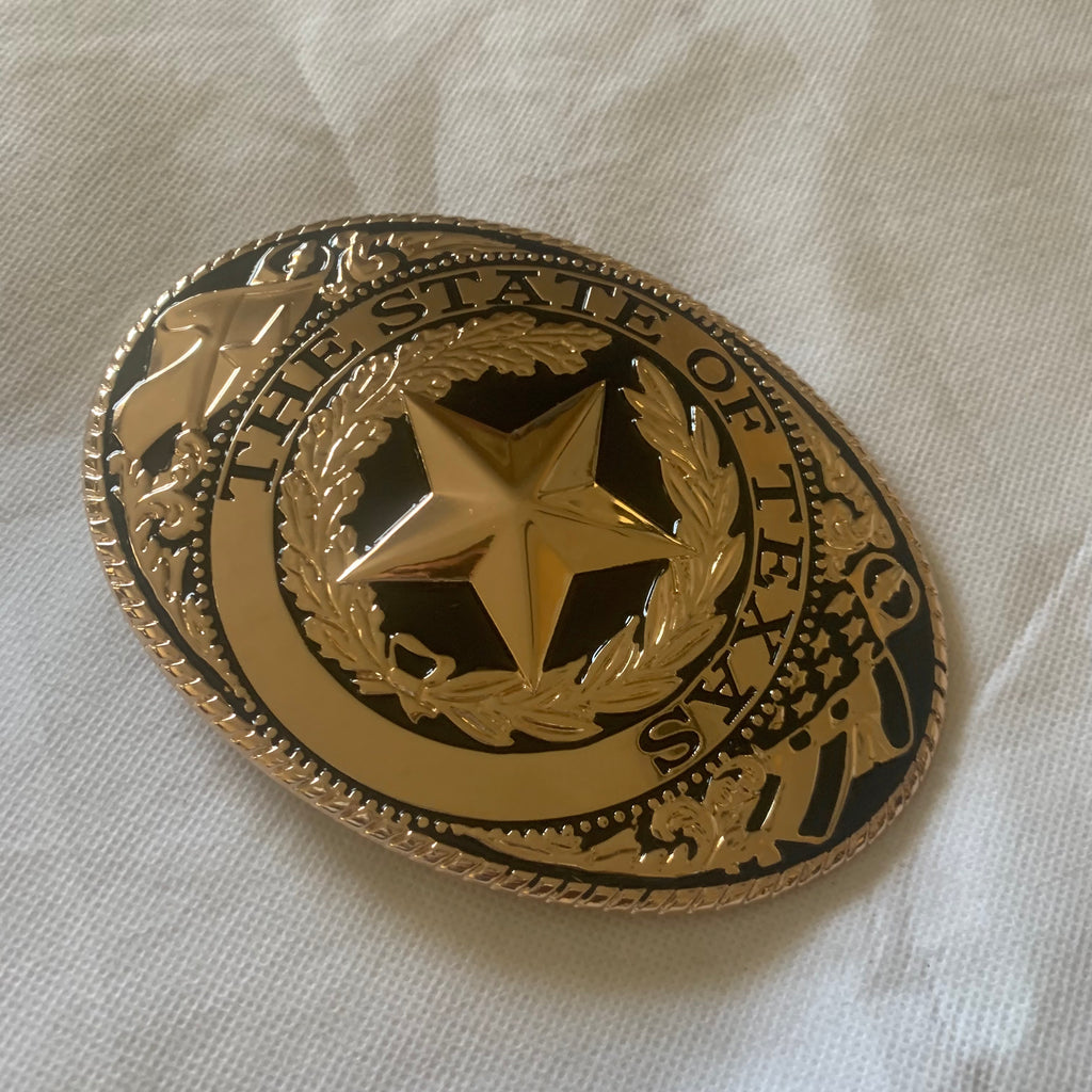 Large clearance gold belt