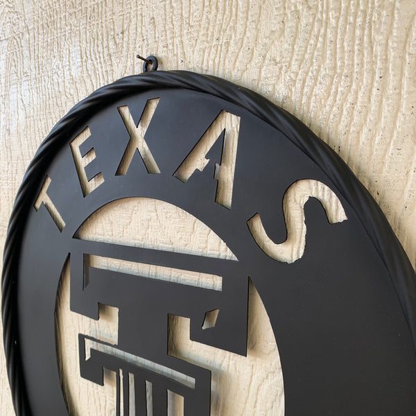 12",18",24",32",36" TEXAS TECH RUSTIC BLACK CUSTOM METAL VINTAGE CRAFT TEAM SIGN HANDMADE TO ORDER