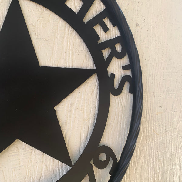 ARCHER STYLE YOUR CUSTOM NAME LASERCUT METAL SIGN WESTERN HOME DECOR HANDMADE ART